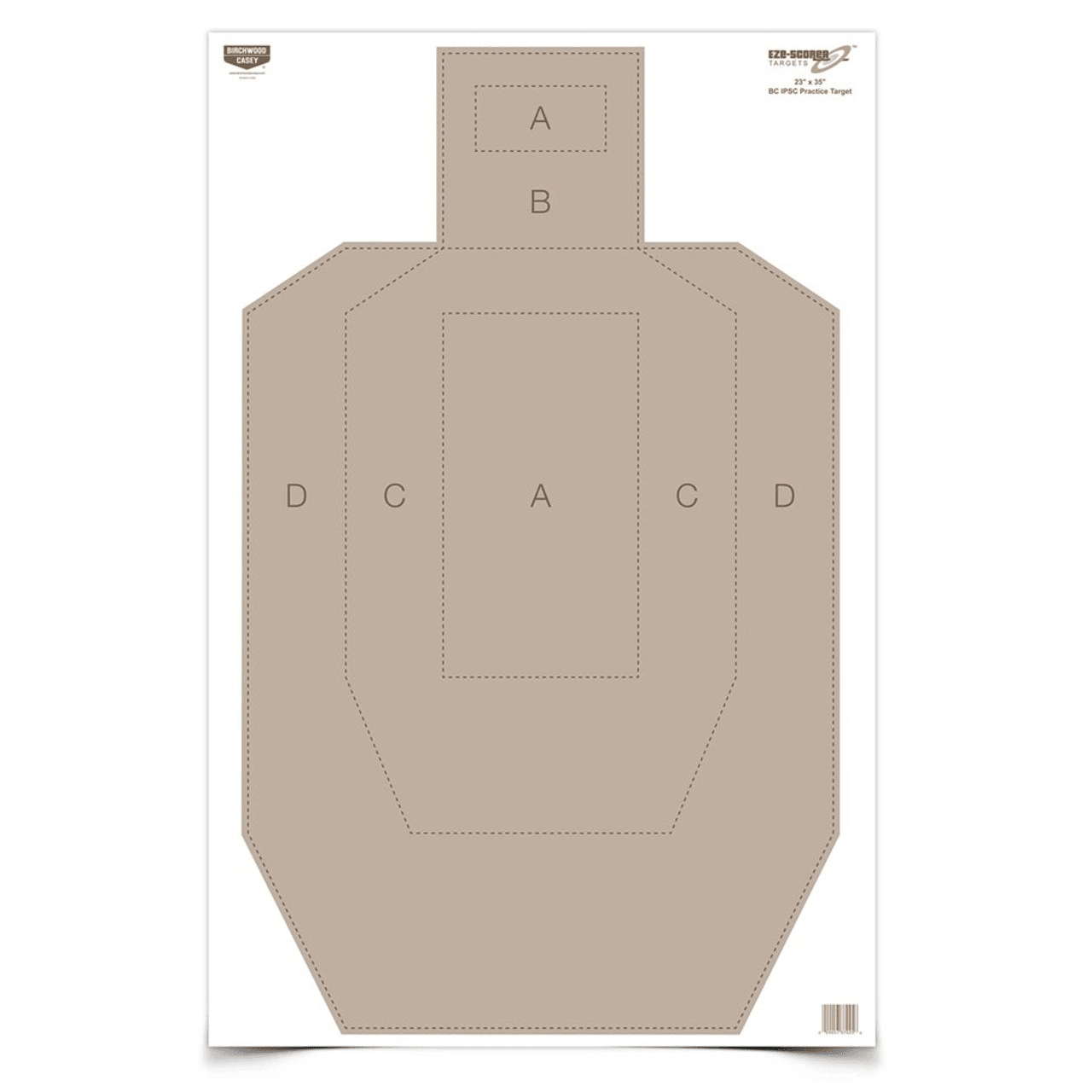 Birchwood Casey Eze-Scorer 23 x 35 IPSC Practice Target, 5 Targets BC-37029 - Shooting Accessories
