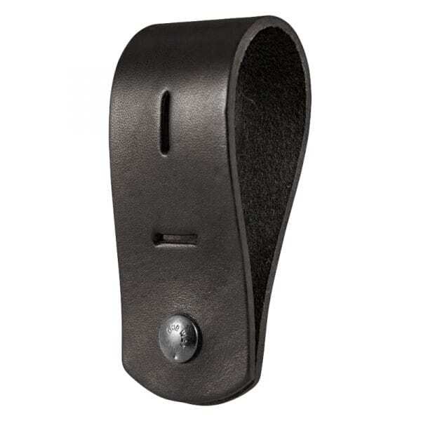 Boston Leather K9 Badge Holder - Black