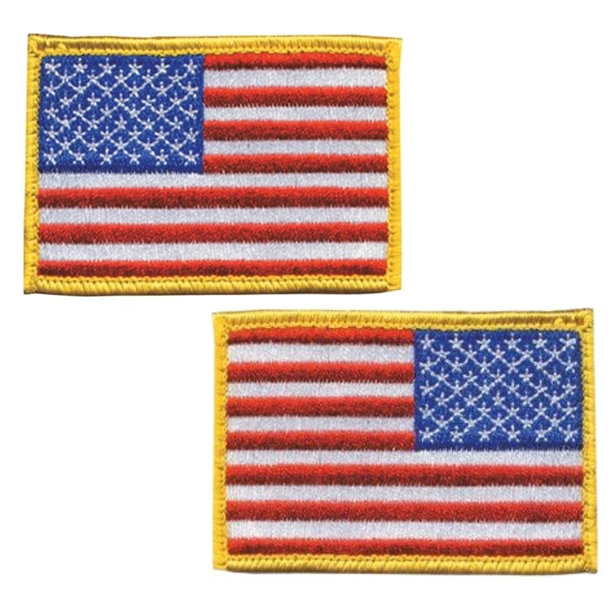 BLACKHAWK! American Flag Patch with Velcro - Standard or Reversed - Flags