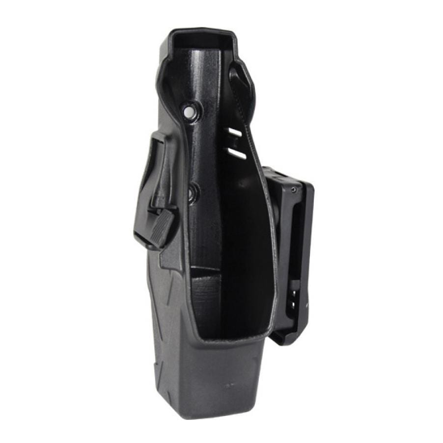 BLACKHAWK! TASER X26P holster in black, showing right and left hand configurations