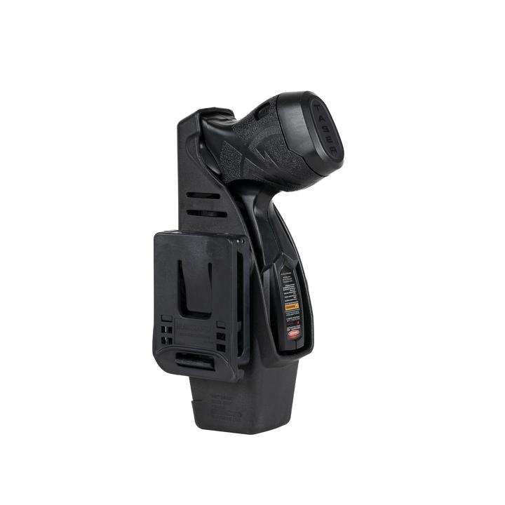 BLACKHAWK! TASER X26P and X1 holster in black, close up detail view