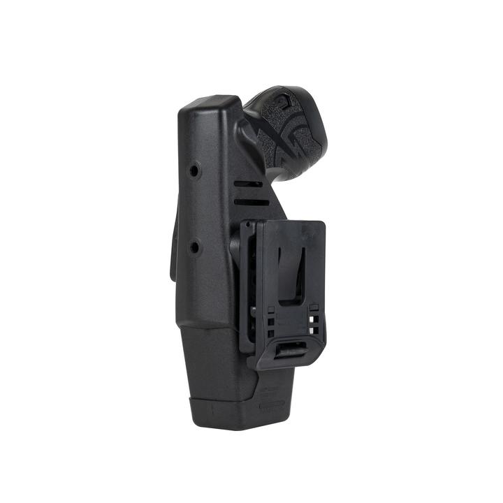 BLACKHAWK! TASER X26P and X1 holster in black, close up detail view