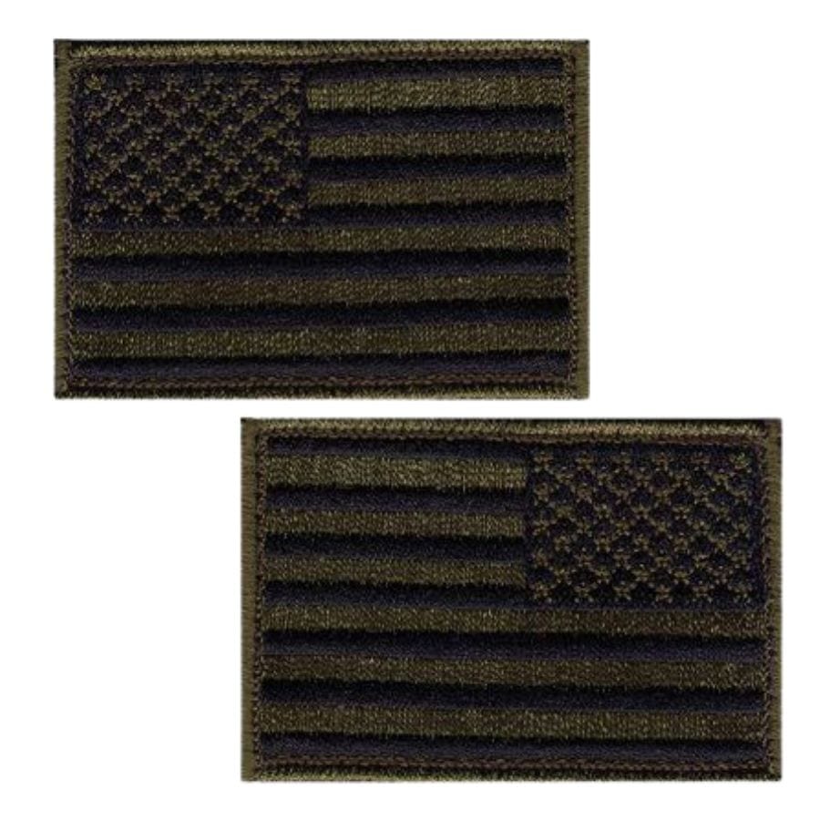 BLACKHAWK! Subdued Coyote American Flag Patch - Standard or Reversed - Flags
