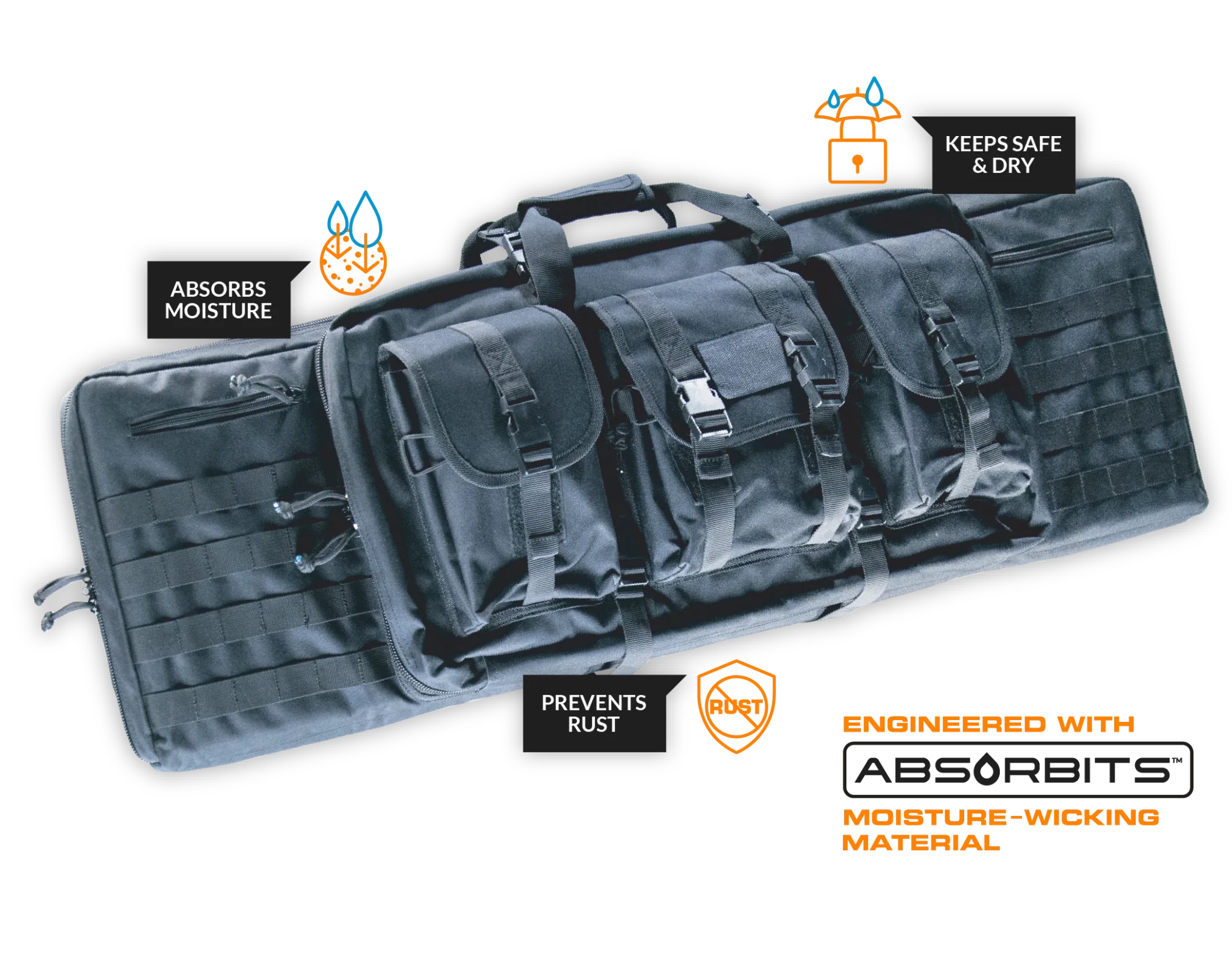 Bone-Dri Rust Prevention Dual Rifle Case AFR100BL - Newest Products