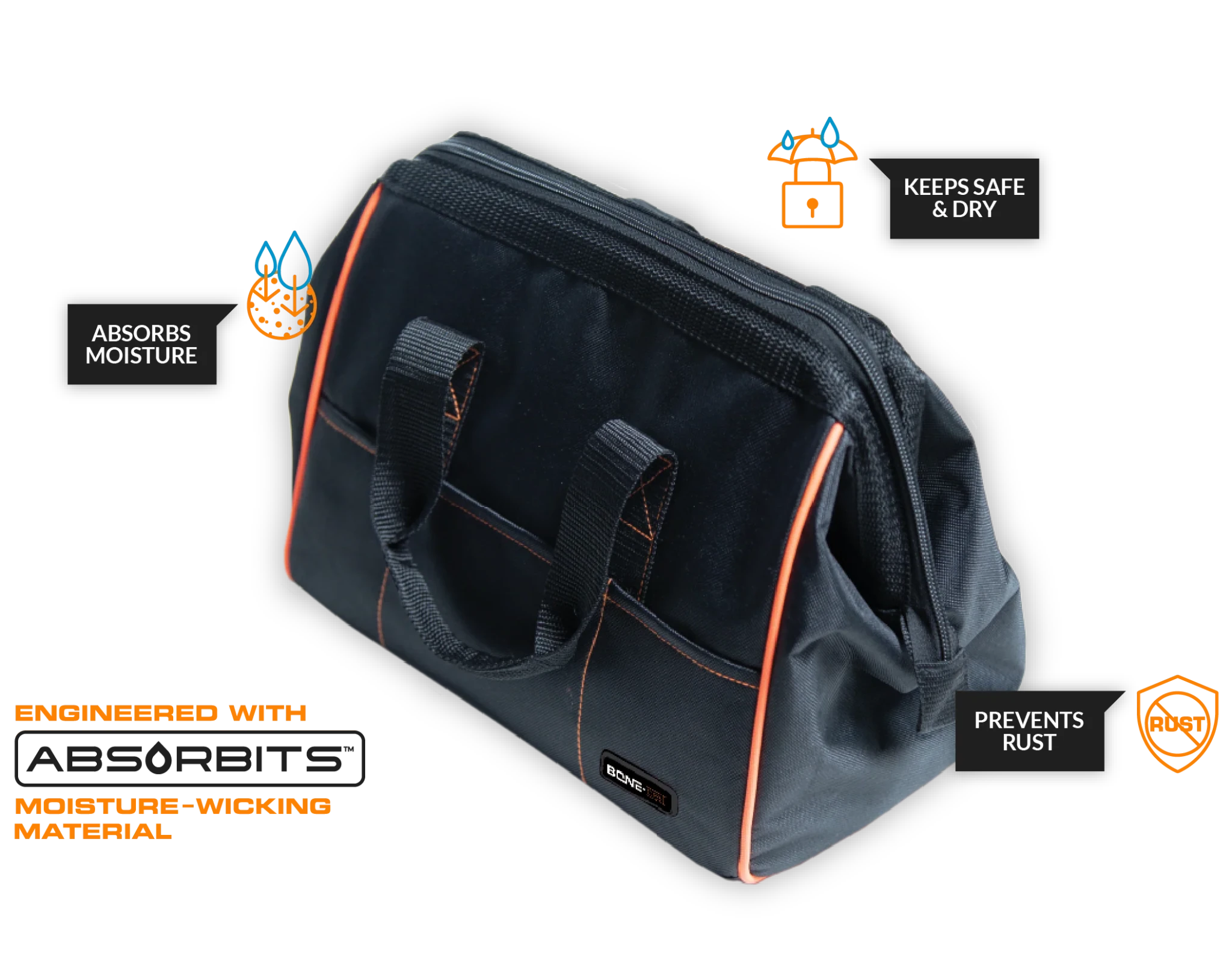 Bone-Dri Rust Prevention Range & Tool Bag AD100BL - Newest Products