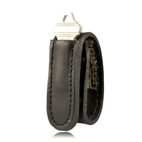 Boston Leather 5499-BRN-1 cordovan plain leather belt keeper with key slot for 2.25 inch duty belts