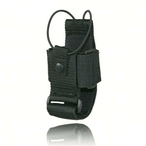 Nylon Boston Leather Adjustable Radio Holder 5610 duty belt radio case in black