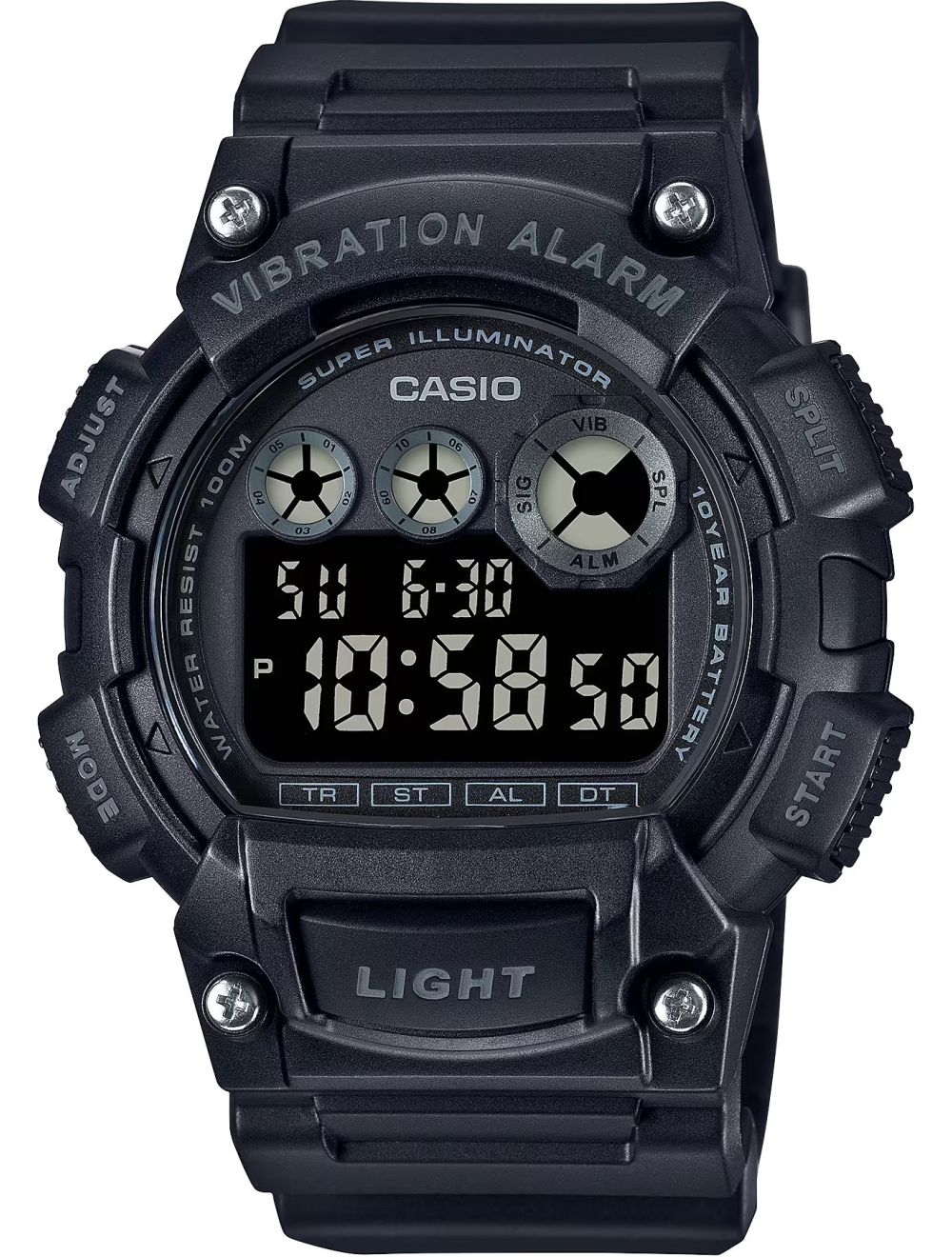 Casio Classic Digital Watch with Vibration Alarm & Super Bright Backlight - Newest Products
