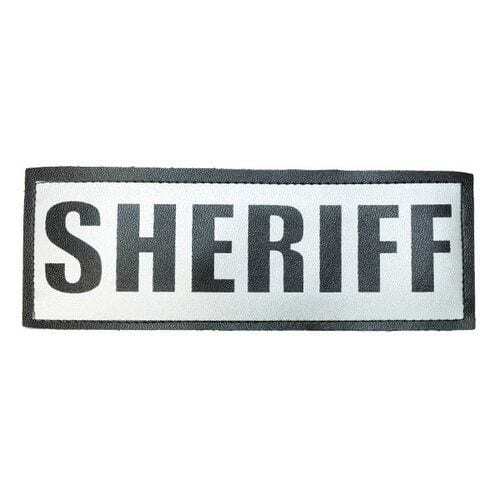 Damascus Reflective Back Patch 9" x 3" - Police, Sheriff, CERT, or Corrections - Sheriff