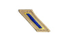 CHP Rank Hash Marks - Blue on Tan with Gold Line - WCEH19 - 1 Hash