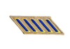 CHP Rank Hash Marks - Blue on Tan with Gold Line - WCEH19 - 1 Hash