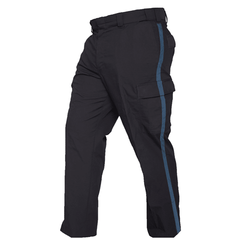 Elbeco Reflex Uniform Cargo Pants with Gold or French Blue Stripe - Men's - Midnight Navy with French Blue Stripe, 56