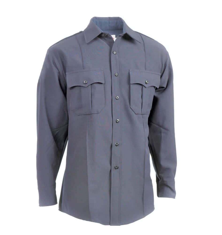Elbeco TexTrop2 Long Sleeve Shirt - French Blue, 14 x 33