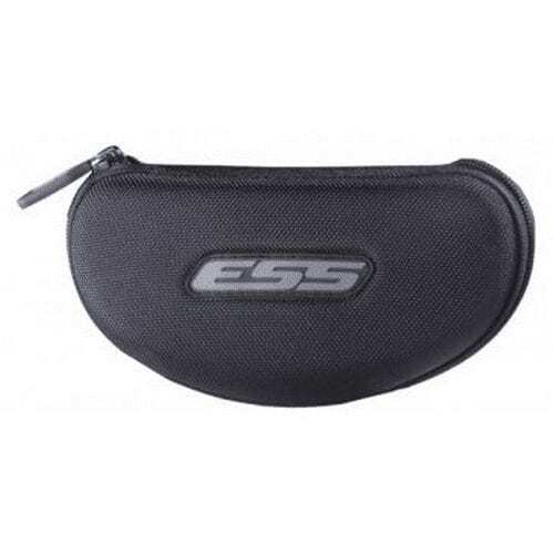 ESS Eyeshield Hard Case 740-0445 in black, top angle showing zipper and shell texture