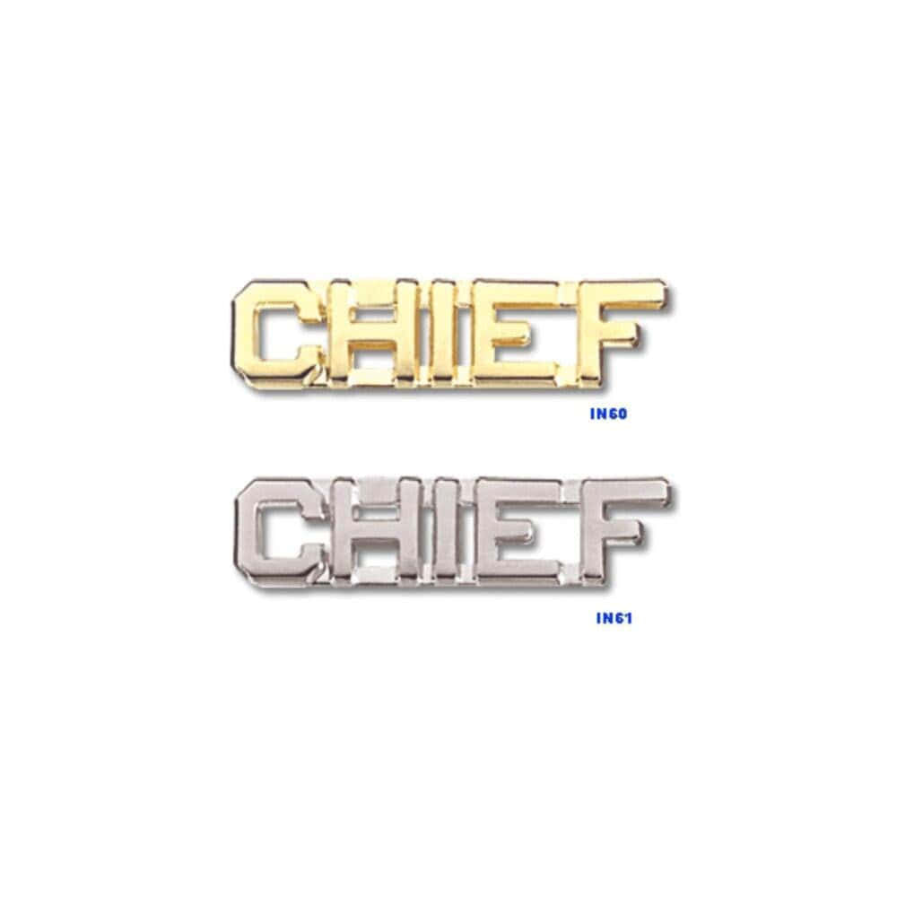 Chief Pins (Gold or Silver) Pair - Rank Insignia
