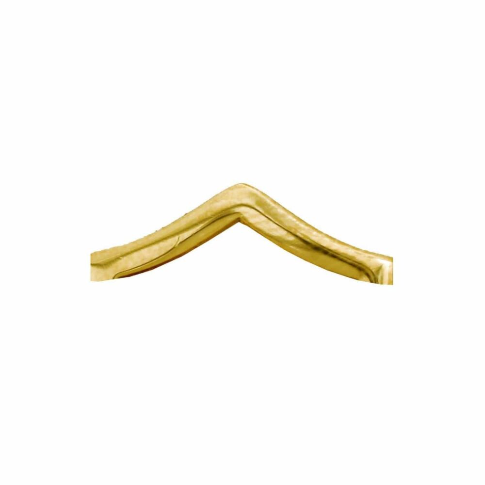First Class Uniforms Private Stripe Rank Collar Pins silver pair, IN31, alternate angle showing clutch back detail