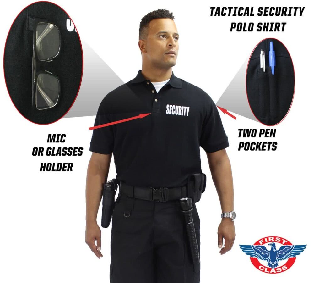 SECURITY Tactical Polo Shirt Poly/Cotton - Clothing &amp; Accessories