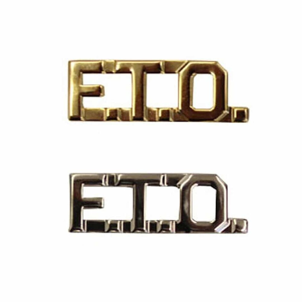 First Class Uniforms FTO Collar Pins pair, Field Training Officer rank insignia for police, EMS, and fire uniforms