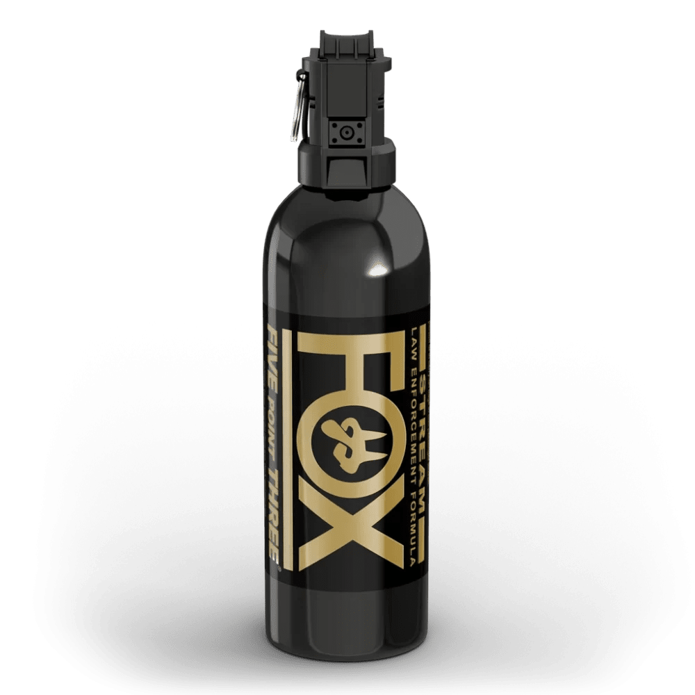 Fox Labs International Pistol Grip Tactical Unit 12oz., 2% OC, Stream Spray Pattern PG12SDB - Tactical &amp; Duty Gear