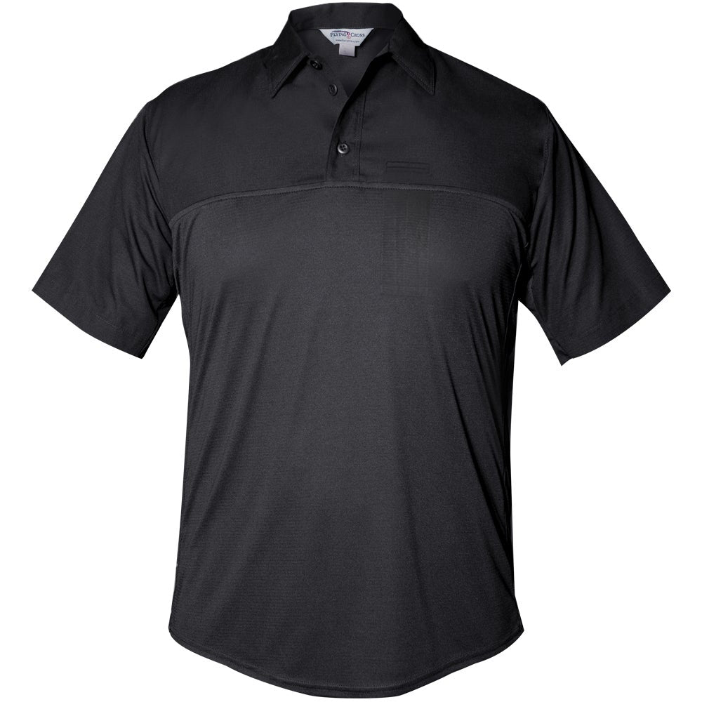 Flying Cross FX STAT Men's Short Sleeve Hybrid Uniform Shirt FX7000VS - Black, L