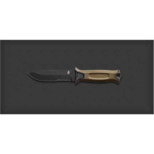 Gerber Gear StrongArm Fixed Blade Serrated Knife – Coyote - Knives