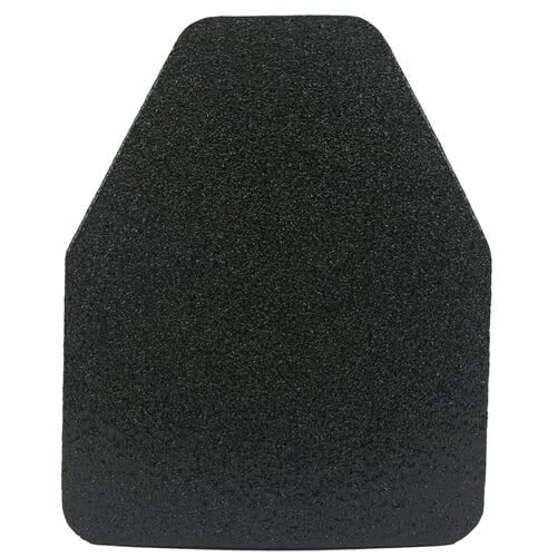 GH Armor Systems LEO H2 Special Threat Plate in 10 in. x 12 in. Shooter's Cut configuration showing angled upper corners for improved range of motion