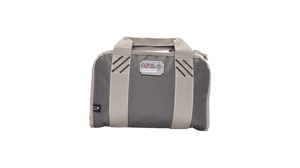 GPS Double Pistol Case with Mag Storage & Dump Cup GPS-1308PC - Rifle Green/Khaki