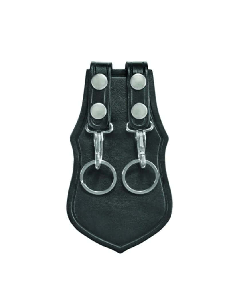 Hero's Pride AirTek Double Scabbard Key Holder with Metal Clip - Plain, Nickel