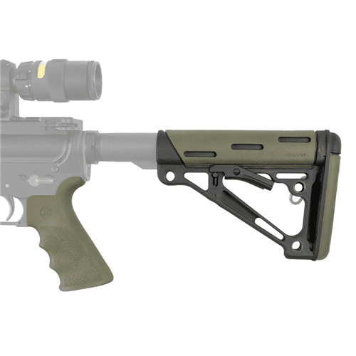 Hogue AR-15/M-16 Overmolded Collapsible Buttstock Kit - OD Green