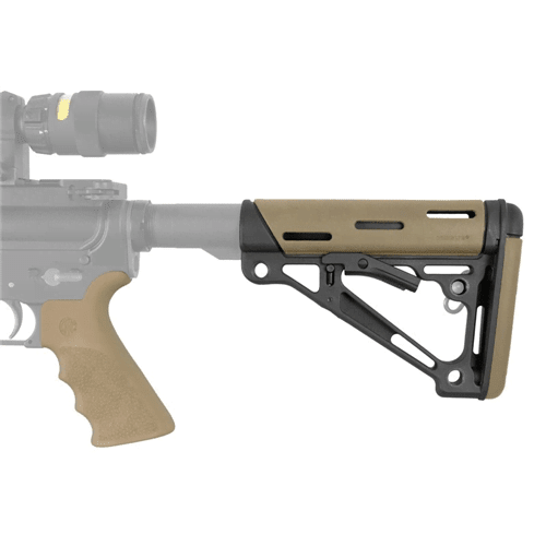 Hogue AR-15/M-16 Overmolded Collapsible Buttstock Kit - Flat Dark Earth, Mil-Spec Buffer Tube