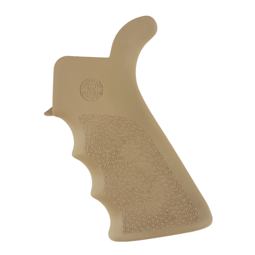 Hogue AR-15/M-16 Rubber Grip Beavertail - Flat Dark Earth, Finger Grooves