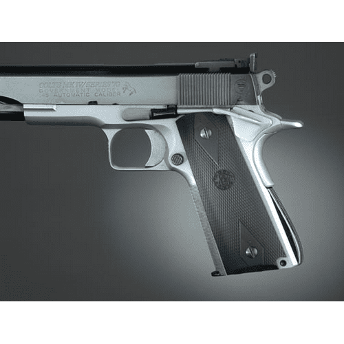 Hogue Govt. Model Rubber Grip Panels - Black