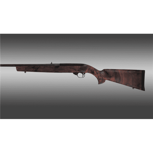 Hogue Ruger 10-22 Rubber OverMolded Stock - Red Lava, Standard Barrel
