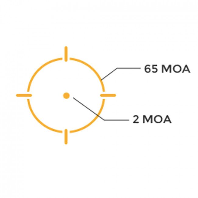 Holosun Electronic Micro Sight Gold Circle Dot/Rotary Switch HE503R-GD - Shooting Accessories
