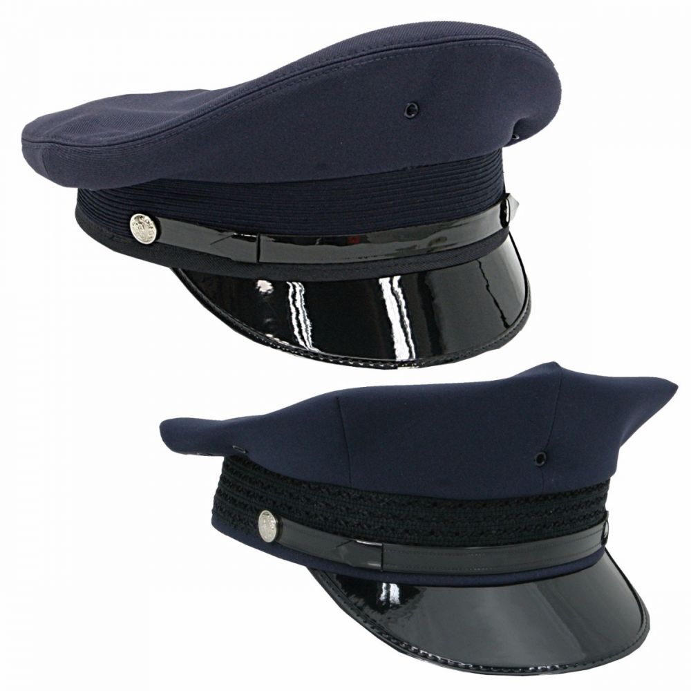 Security / Police Hat - Round or 8-Point Top - Clothing & Accessories