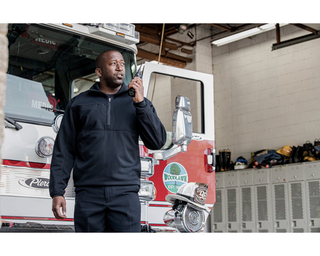 Flying Cross Half-Zip Job Shirt - LAPD Navy - Newest Products