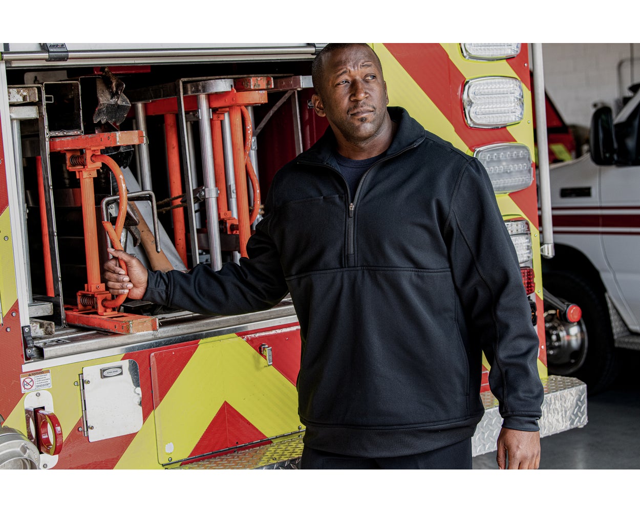 Flying Cross Half-Zip Job Shirt - LAPD Navy - Newest Products