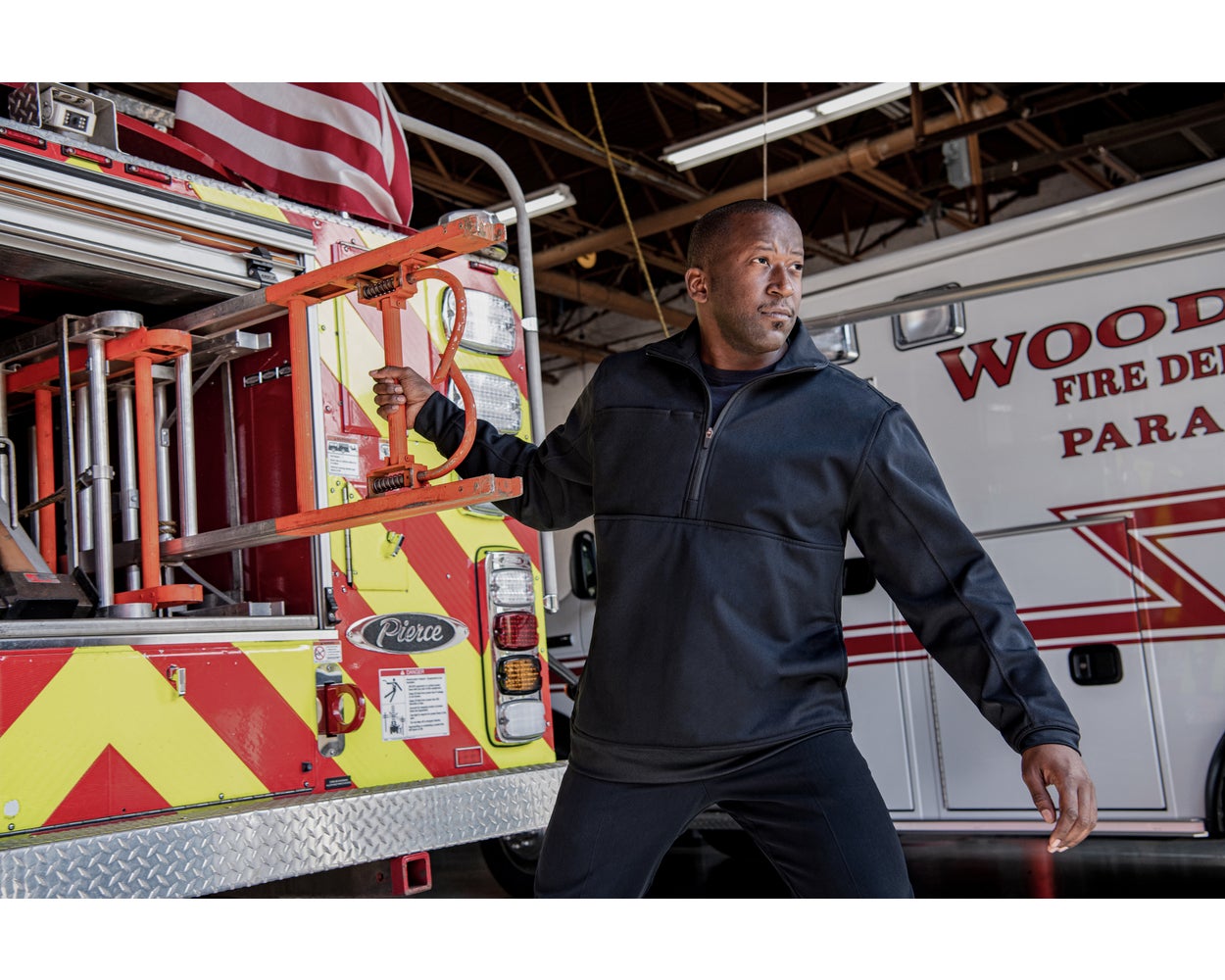 Flying Cross Half-Zip Job Shirt - LAPD Navy - Newest Products