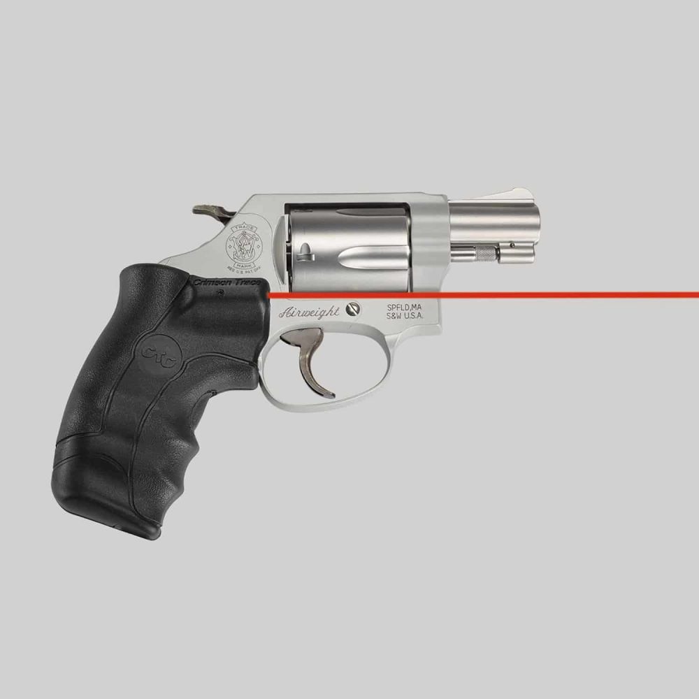 Crimson Trace LG-350 LASERGRIPS® FOR SMITH &amp; WESSON J-FRAME ROUND BUTT - Shooting Accessories