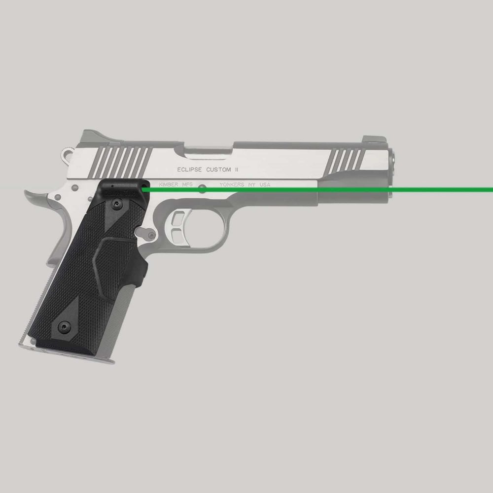 Crimson Trace LG-401G FRONT ACTIVATION GREEN LASERGRIPS® FOR 1911 FULL-SIZE - Shooting Accessories