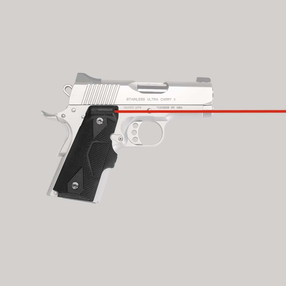 Crimson Trace LG-404 FRONT ACTIVATION LASERGRIPS® FOR 1911 COMPACT - Shooting Accessories
