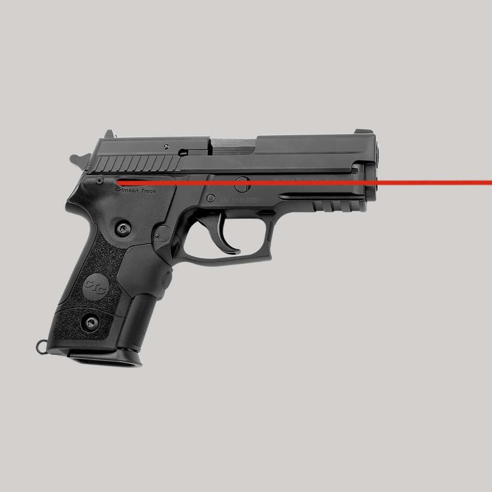 Crimson Trace LG-429M MIL-STD Front Activation LaserGrips® for Sig Sauer P228 and P229 - Shooting Accessories