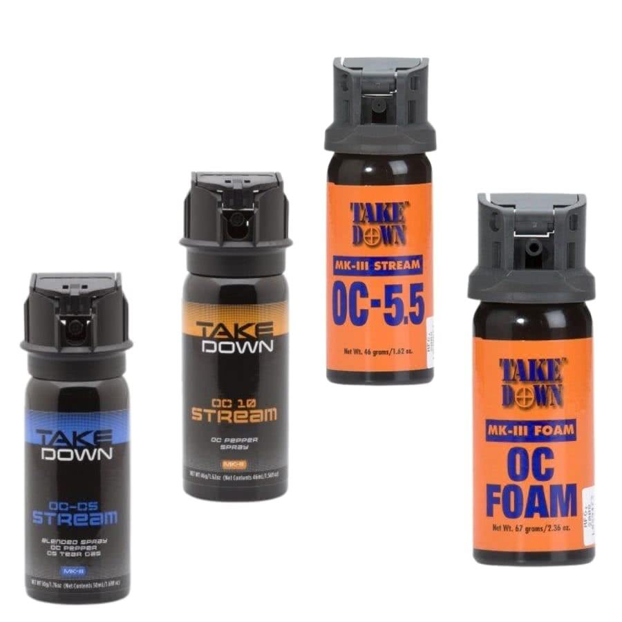 MACE Takedown OC, OC/CS Pepper Spray (Stream or Foam) - Tactical & Duty Gear