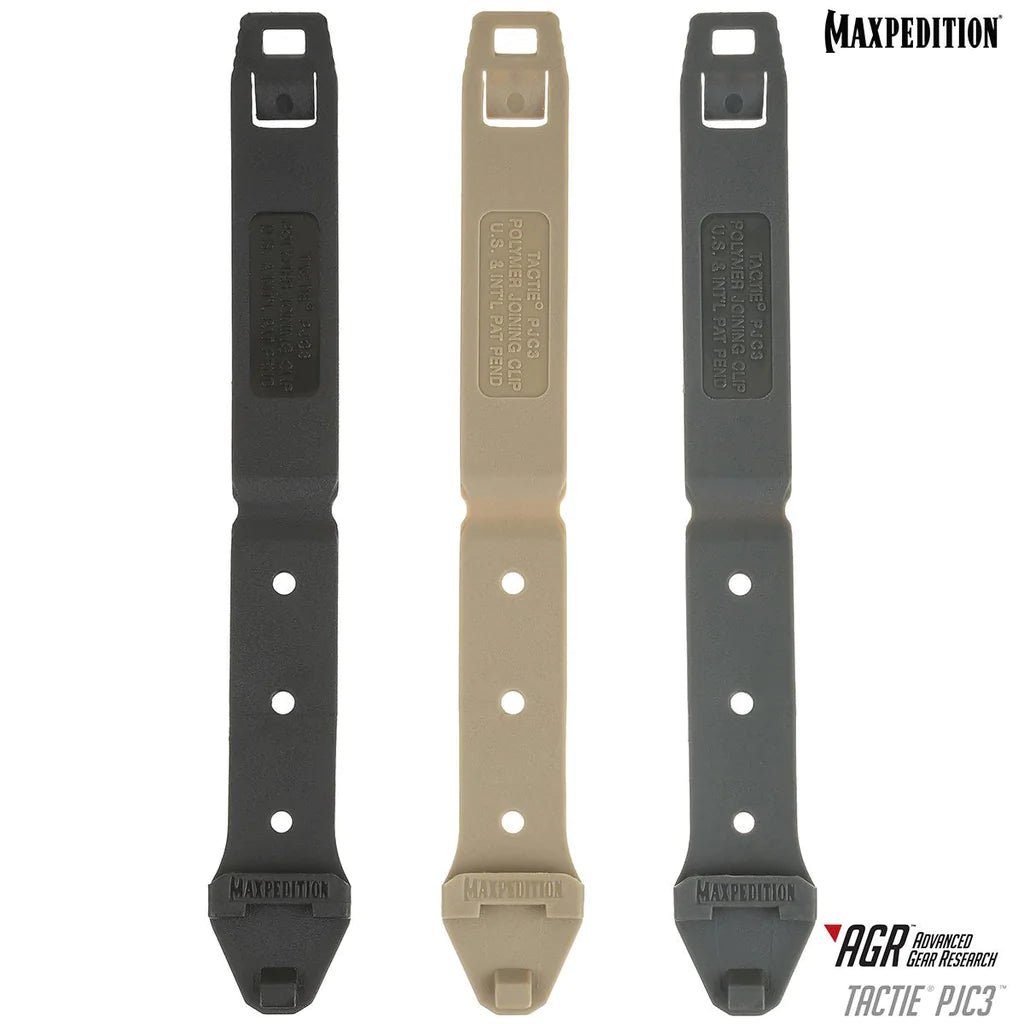 Maxpedition TacTie PJC3 Polymer Joining Clips (Pack of 6) PJC3 - Bags &amp; Packs