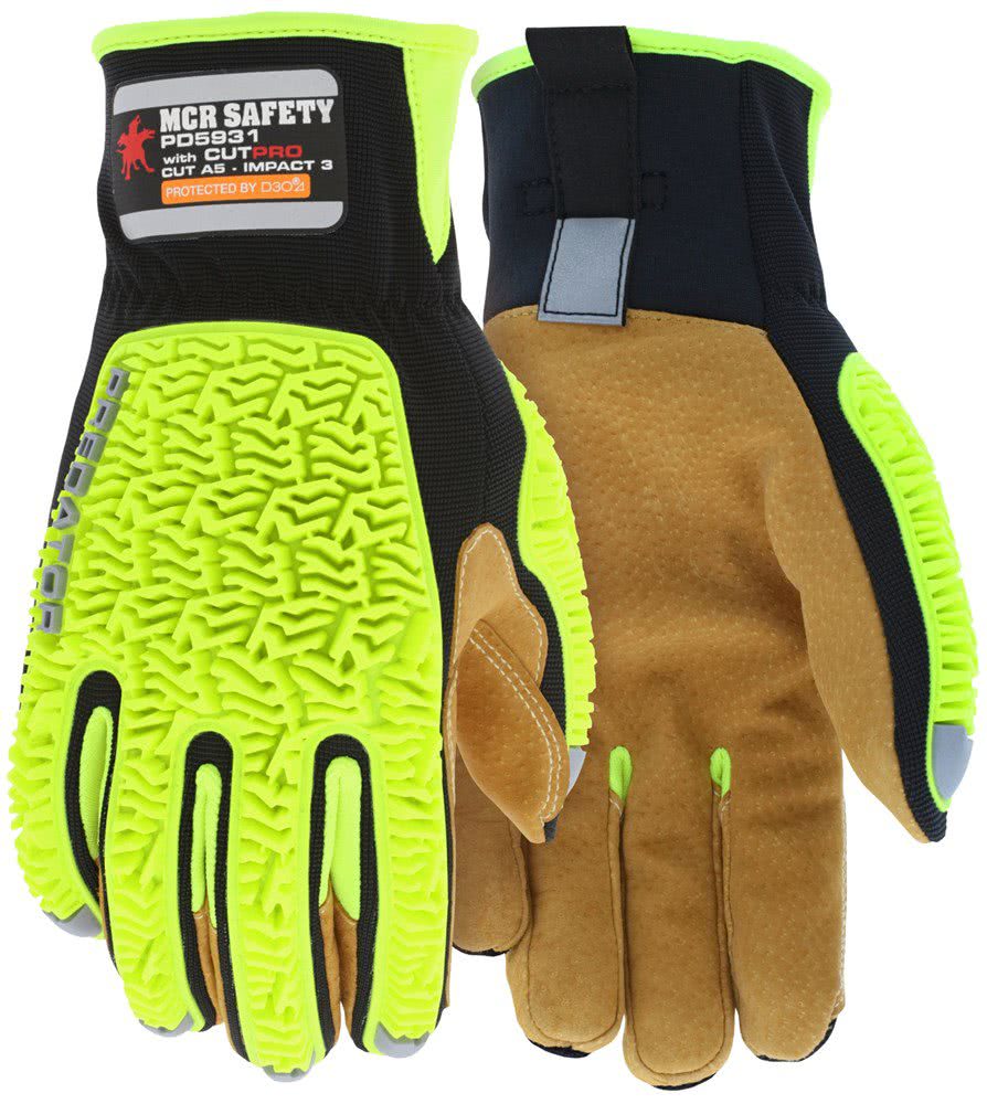 MCR Safety Predator® Cut Abrasion Tear and Impact Resistant Mechanics Gloves PD5931 - Newest Products