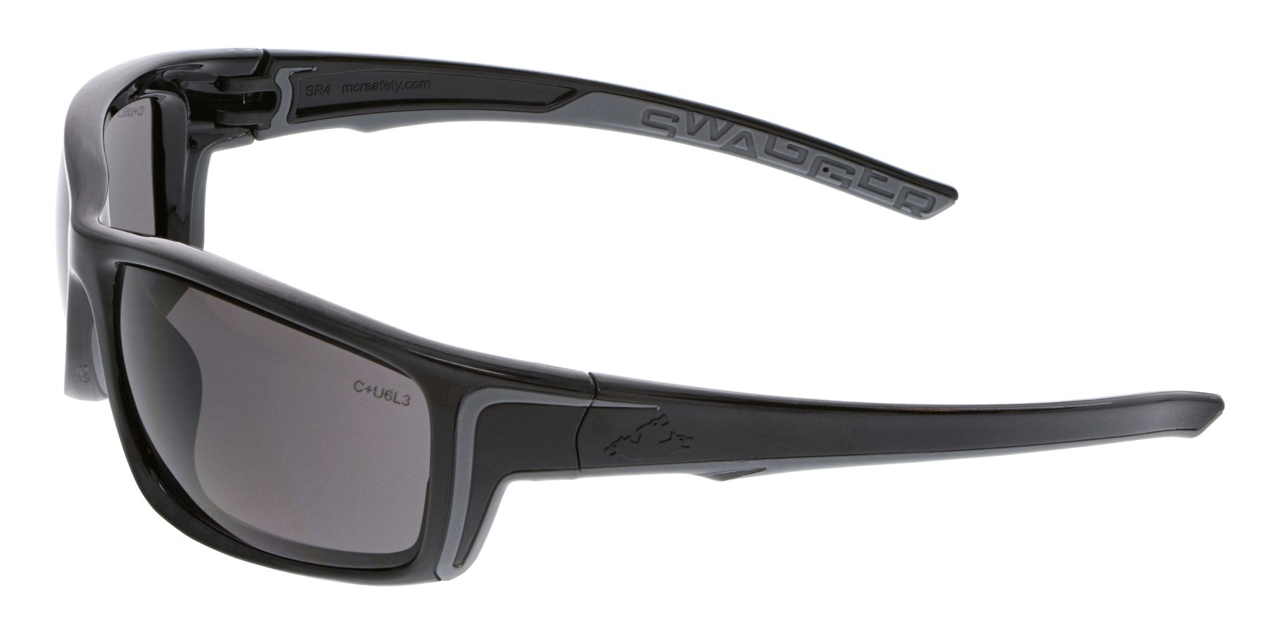 MCR Safety SR4 Swagger, Black Frame, Gray Max36 Len SR422PF - Newest Arrivals