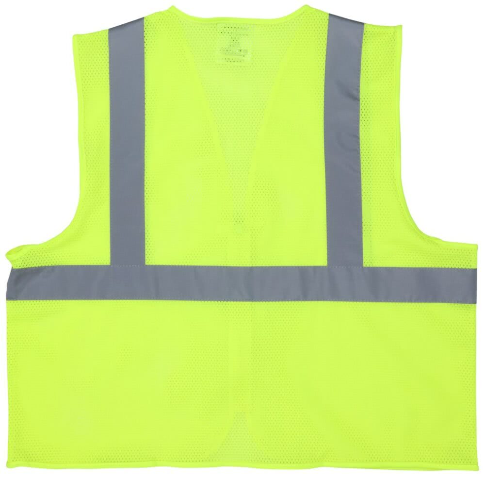 MCR Safety ANSI Class 2 Mesh Lime Safety Vest V2CL2MLZ - Newest Products