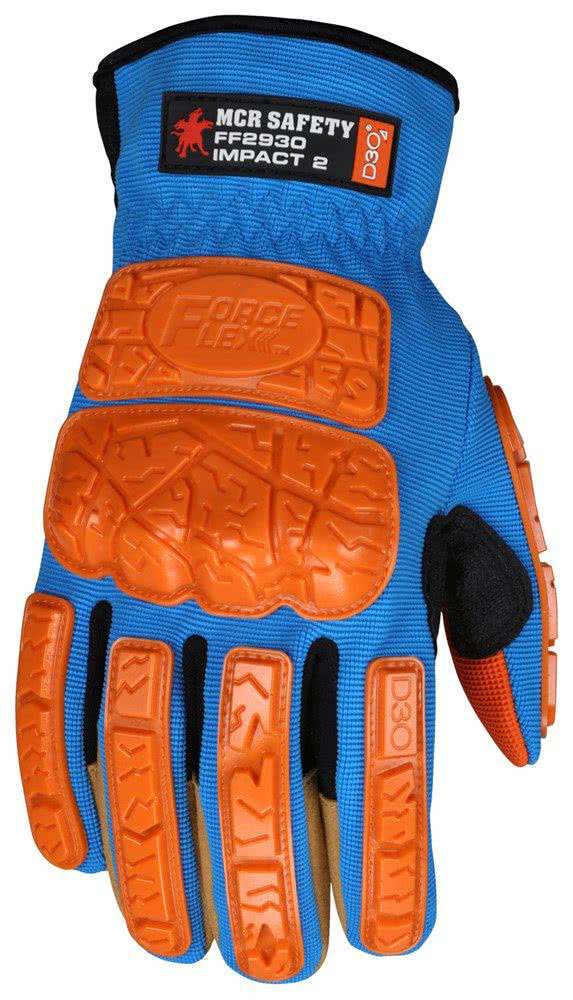 MCR Safety ForceFlex Multi-Task D3O Impact MAXGrid Mechanics Gloves - Newest Products