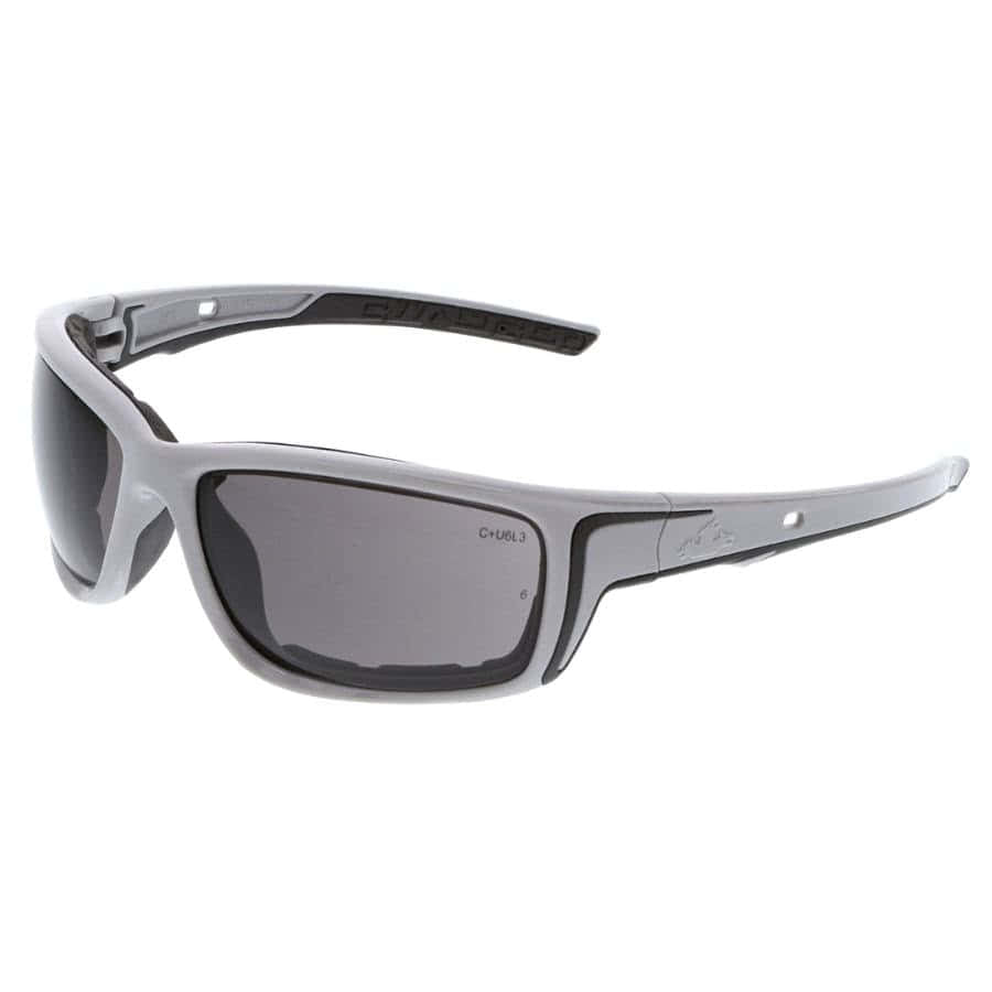 MCR Safety Swagger® SR5 Series Gray Foam Lined Safety Glasses Gray MAX6® Anti-Fog Lenses - Shooting Accessories