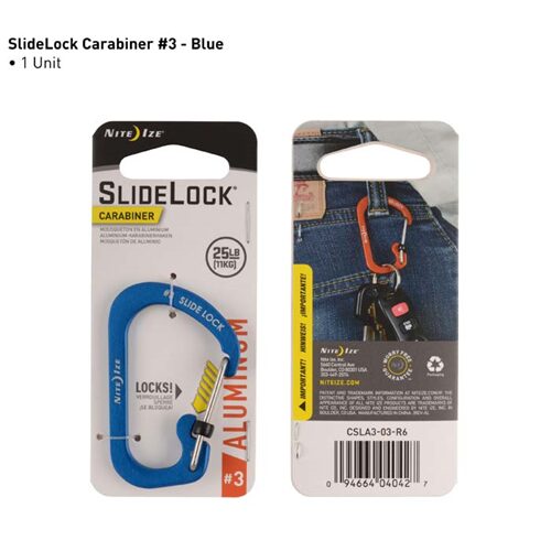 Nite Ize Slidelock Carabiner Aluminum CSLA - Survival &amp; Outdoors